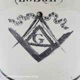 Pearlware Liverpool Masonic Jug Pitcher Cumberland Lodge ZAM-282