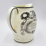 Pearlware Liverpool Masonic Jug Pitcher Cumberland Lodge ZAM-282