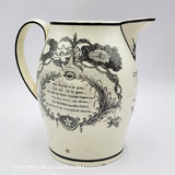 Pearlware Liverpool Masonic Jug Pitcher Cumberland Lodge ZAM-282