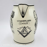 Pearlware Liverpool Masonic Jug Pitcher Cumberland Lodge ZAM-282