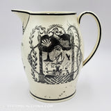 Pearlware Liverpool Masonic Jug Pitcher Cumberland Lodge ZAM-282