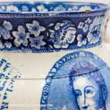 Lafayette Nation's Guest Commemorative Pitcher Historical Blue Staffordshire ZAM-284
