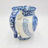 Lafayette Nation's Guest Commemorative Pitcher Historical Blue Staffordshire ZAM-284