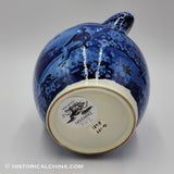 Lafayette at Washington's Tomb Pitcher Historical Blue Staffordshire ZAM-252