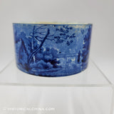 Cottage in the Woods Ruggles House Ramekin Historical Blue Staffordshire ZAM-473