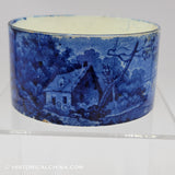 Cottage in the Woods Ruggles House Ramekin Historical Blue Staffordshire ZAM-473