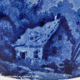 Cottage in the Woods Ruggles House Ramekin Historical Blue Staffordshire ZAM-473