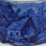 Cottage in the Woods Ruggles House Ramekin Historical Blue Staffordshire ZAM-473