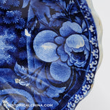 Peace & Plenty Serving Dish Historical Blue Staffordshire ZAM-489