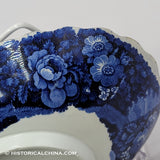 Peace & Plenty Serving Dish Historical Blue Staffordshire ZAM-489