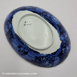 Peace & Plenty Serving Dish Historical Blue Staffordshire ZAM-489