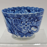 Eagle Cup & Saucer Historical Blue Staffordshire ZAM-107