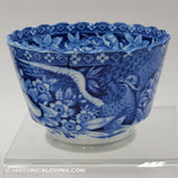 Eagle Cup & Saucer Historical Blue Staffordshire ZAM-107