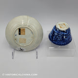 Lafayette at Franklin's Tomb Cup & Saucer Historical Blue Staffordshire ZAM-97&98
