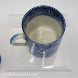 Virginia Church Childs Mug Cup & Saucer Historical Blue Staffordshire ZAM-88