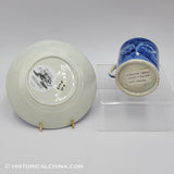 Virginia Church Childs Mug Cup & Saucer Historical Blue Staffordshire ZAM-88