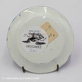 Castle Garden Battery New York Trefoil Border Cup Plate Historical Blue Staffordshire ZAM-142