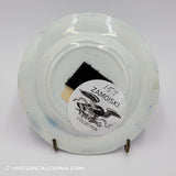 Landing of the Fathers At Plymouth Cup Plate Historical Blue Staffordshire ZAM-157
