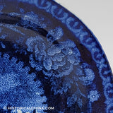 Quebec Canada Cup Plate Historical Blue Staffordshire ZAM-154