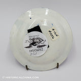 Quebec Canada Cup Plate Historical Blue Staffordshire ZAM-154