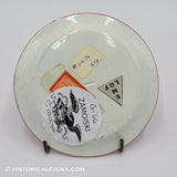 Washington & Lafayette Cup Plate Rust Transfer Historical Staffordshire ZAM-125
