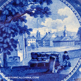 Vevey Fruit & Flower Border 6 3/4" Plate Historical Blue Staffordshire ZAM-413