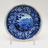 Fort Gansevoort 6 1/2" Plate Historical Blue Staffordshire ZAM-386