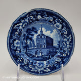 Catholic Cathedral New York 5 7/8" Plate Historical Blue Staffordshire ZAM-412