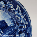 Catholic Cathedral New York 5 7/8" Plate Historical Blue Staffordshire ZAM-412
