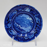 Highlands Hudson River Near Newburgh 6 1/2" Plate Historical Blue Staffordshire ZAM-366