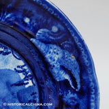 Highlands Hudson River Near Newburgh 6 1/2" Plate Historical Blue Staffordshire ZAM-366