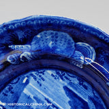 Highlands Hudson River Near Newburgh 6 1/2" Plate Historical Blue Staffordshire ZAM-366