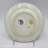 McDonough's Victory Luster Rimmed 7 1/2" Plate Historical Blue Staffordshire ZAM-415