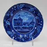 Scudder's American Museum 7 1/2" Plate Historical Blue Staffordshire ZAM-372