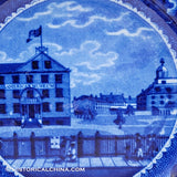 Scudder's American Museum 7 1/2" Plate Historical Blue Staffordshire ZAM-372