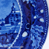 Scudder's American Museum 7 1/2" Plate Historical Blue Staffordshire ZAM-372