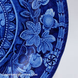Arms of New York State 10" Plate Historical Blue Staffordshire ZAM-337