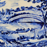 Upper Ferry Bridge 10 3/8" Plate Spread Eagle Border Historical Blue Staffordshire ZAM-410