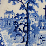 Boston State House 10 1/8" Dinner Plate Rogers Historical Blue Staffordshire ZAM-411