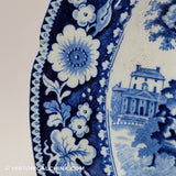 Boston State House 10 1/8" Dinner Plate Rogers Historical Blue Staffordshire ZAM-411