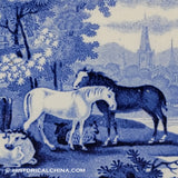 Jesse Brown Scenery Washington DC Historical Blue Staffordshire ZAM-319