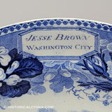 Jesse Brown Scenery Washington DC Historical Blue Staffordshire ZAM-319