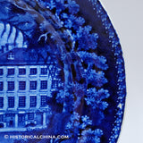 Mitchell & Freeman Chatham St.  10 1/4" Plate Historical Blue Staffordshire ZAM-377